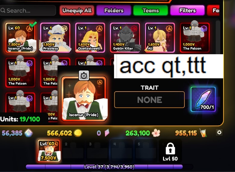 acc av Escano dư hơn 600 reroll