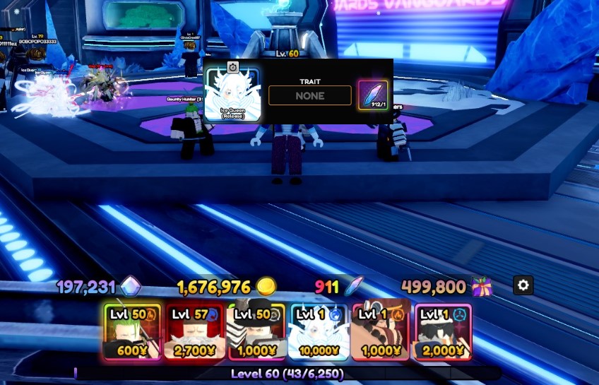 acc qt Lv50+ Rukia+Râu trắng Evo + 800 reroll